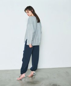 GRACE CONTINENTAL ラメVネックニットトップ