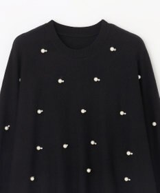 GRACE CONTINENTAL パールドットニットトップ