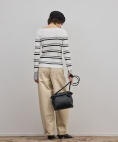 GRACE CONTINENTAL ラメボーダーニットトップ