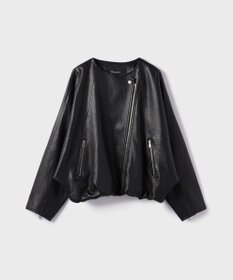 GRACE CONTINENTAL フェイクレザーライダース