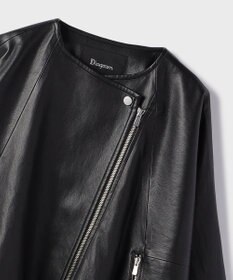 GRACE CONTINENTAL フェイクレザーライダース