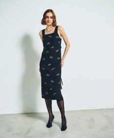 GRACE CONTINENTAL リップモチーフドレス