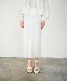 GRACE CONTINENTAL ラッセルメッシュスカート