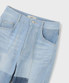 GRACE CONTINENTAL パッチワークデニムパンツ