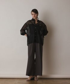 GRACE CONTINENTAL メッシュオーバーシャツ