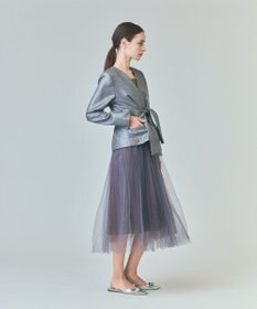 GRACE CONTINENTAL ラメWOOLボウジャケット