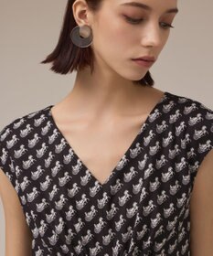 GRACE CONTINENTAL ホースプリントサロペット