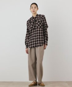 GRACE CONTINENTAL ストール付チェックシャツ