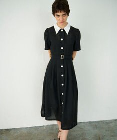 GRACE CONTINENTAL シアーチェックシャツワンピース