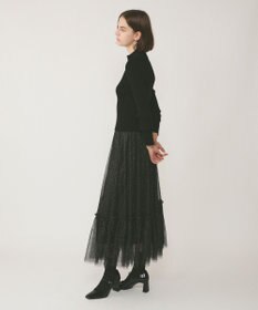 GRACE CONTINENTAL リブニットzipトップ