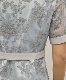 GRACE CONTINENTAL フラワーコード刺繍ワンピース