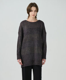 GRACE CONTINENTAL ラメボーダーニットトップ