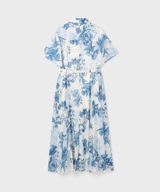 GRACE CONTINENTAL シャドーフラワープリントワンピース