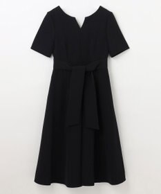 GRACE CONTINENTAL スリーブタックドレス ブラック