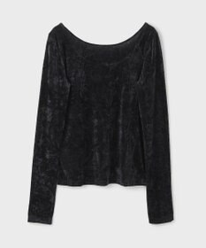 GRACE CONTINENTAL クラッシュベロアカットトップ