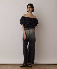 GRACE CONTINENTAL フリルオフショルトップ