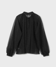 GRACE CONTINENTAL チュールハイネックトップ
