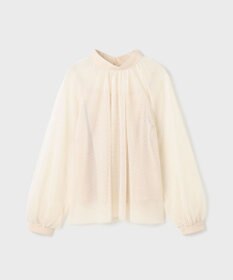 GRACE CONTINENTAL チュールハイネックトップ