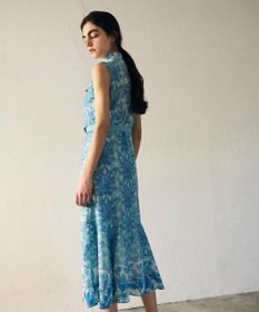 GRACE CONTINENTAL サラサストライププリントワンピース