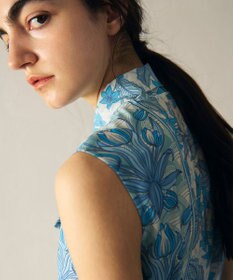 GRACE CONTINENTAL サラサストライププリントワンピース