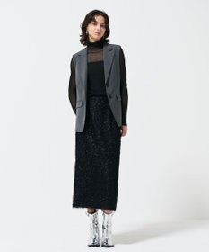 GRACE CONTINENTAL バックチュールジレ グレー