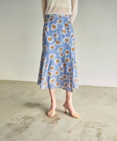 GRACE CONTINENTAL マーガレットフラワープリントスカート