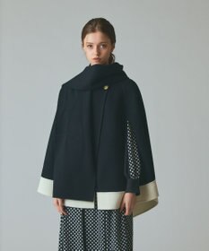 GRACE CONTINENTAL ストール付リバーケープ