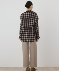 GRACE CONTINENTAL ストール付チェックシャツ