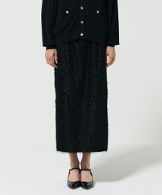 GRACE CONTINENTAL フリンジジャガードタイトスカート