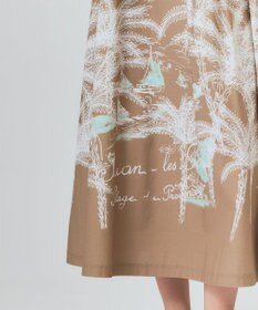 GRACE CONTINENTAL プラージュプリントタックスカート