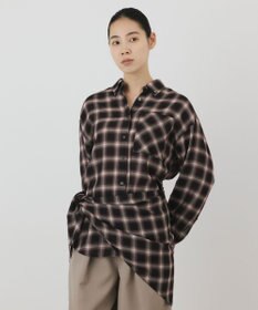 GRACE CONTINENTAL ストール付チェックシャツ