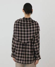 GRACE CONTINENTAL ストール付チェックシャツ