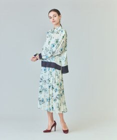 GRACE CONTINENTAL トランププリントラップスカート