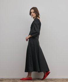 GRACE CONTINENTAL ラメドットタフタジャガードトップ