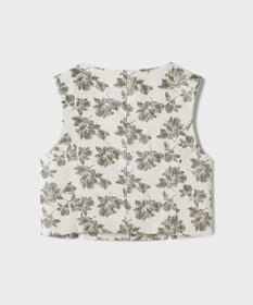 GRACE CONTINENTAL ラメフラワージャガードベスト