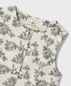 GRACE CONTINENTAL ラメフラワージャガードベスト