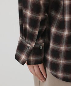 GRACE CONTINENTAL ストール付チェックシャツ