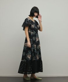 GRACE CONTINENTAL レースコンビクロスステッチワンピース