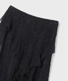 GRACE CONTINENTAL シフォントリミングレーススカート