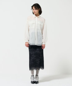 GRACE CONTINENTAL チュールレイヤードシャツ