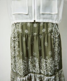 GRACE CONTINENTAL バンダナティアードスカート