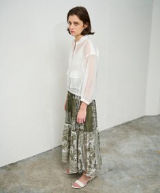 GRACE CONTINENTAL バンダナティアードスカート