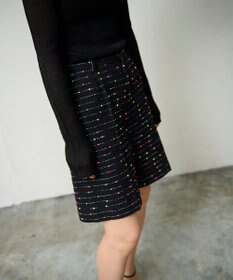 GRACE CONTINENTAL ネオンドットジャガードパンツ