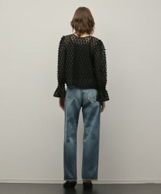 GRACE CONTINENTAL モチーフチュールブラウス