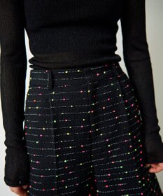 GRACE CONTINENTAL ネオンドットジャガードパンツ