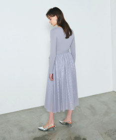 GRACE CONTINENTAL チュールコンビニットワンピース