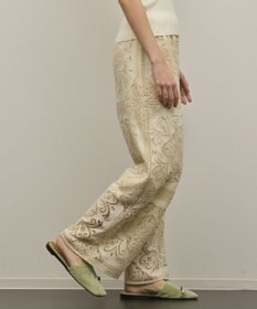 GRACE CONTINENTAL パネル刺繍パンツ