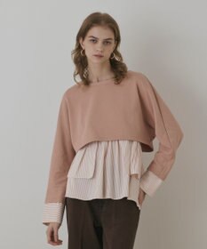 GRACE CONTINENTAL タックフリルヘムカットトップ