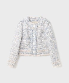 GRACE CONTINENTAL フリンジツイードジャケット