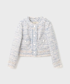 GRACE CONTINENTAL フリンジツイードジャケット